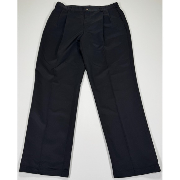 Tommy Hilfiger Other - Tommy Hilfiger Mens 38x34 Fit 36x34 Black Pleated Chino Dress Pants Classic Fit